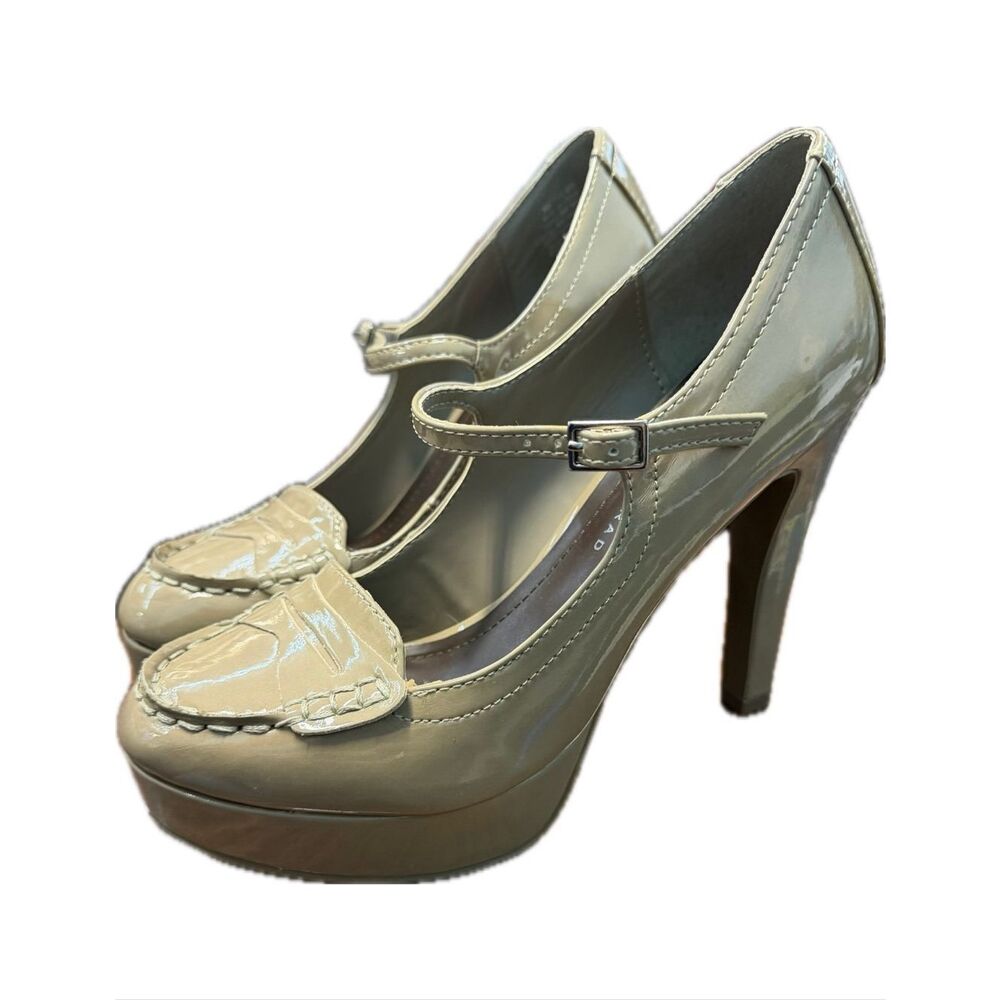 Lauren Conrad Kailyn Nude Patent Platform Heels Women’s Size 7